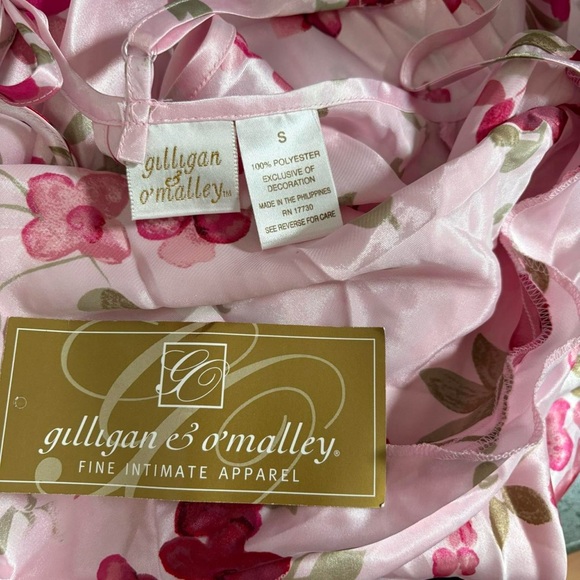 Y2K vintage silky satiny slip dress - floral pink - Picture 8 of 8